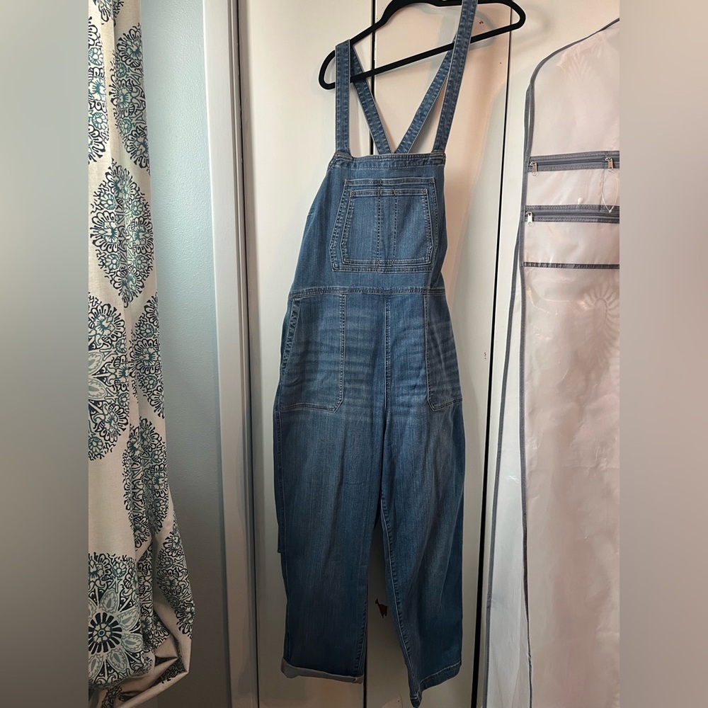 Duluth Trading Co Blue Denim Jumpsuit